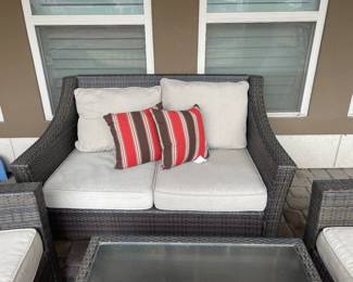 Outdoor wicker resin patio furniture 