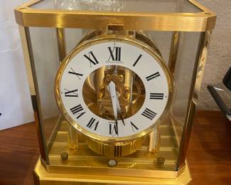 Jaeger Le Coulture brass armors clock