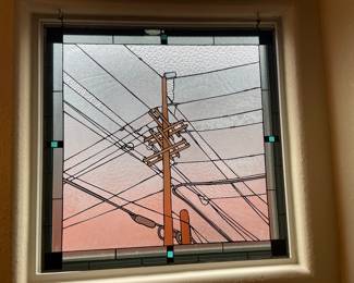 Hand made Frank Lloyd Wright inspired Stained glass