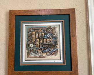 Framed John Mayer print