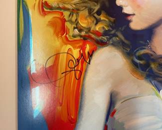 Taylor Swift signed Peter Max