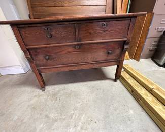 Antique Oak dresser part of set 