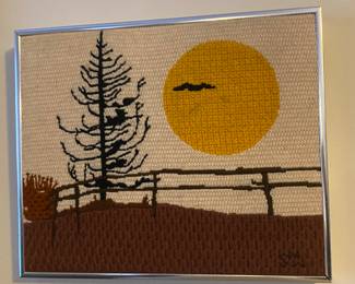 One of many needlepoint pieces
