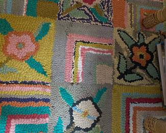 Colorful patchwork rug