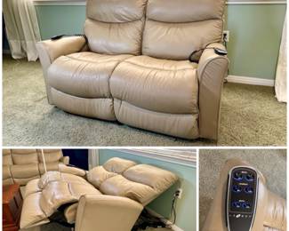 $425.00 - LaZBoy Electric Reclining Leather Loveseat. 