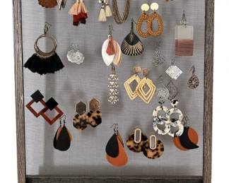 Fashion Earrings with Display Stand