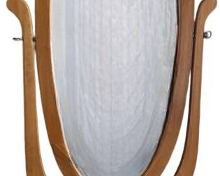 Oak Wood Freestanding Mirror