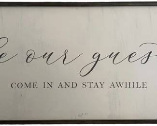 Be Our Guest Wall Art