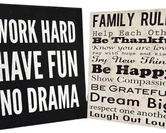 Decorative Wall Signs