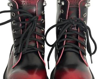 Satbood Red Combat Boots