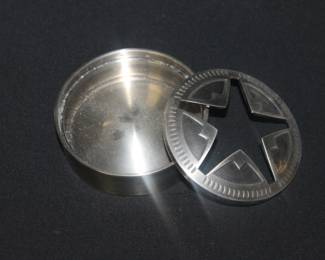 Vintage Marlboro Lone Star Silver Round Ashray