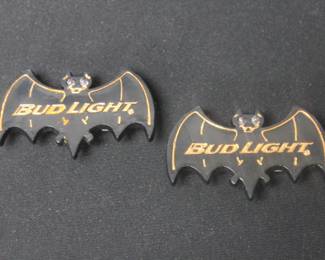 Vintage Bud Light Bat Lapel Pin