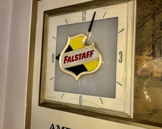 Items Located In The Living Room ~ Vintage Falstaff Beer Light