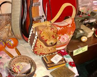 Items Located In The 3rd Bedroom (MASTER) ~ Vintage Tooled Leather Bags