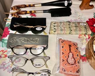 Items Located In The 3rd Bedroom (MASTER)~ Vintage 1950's Cats Eye Eyeglasses & Sunglasses