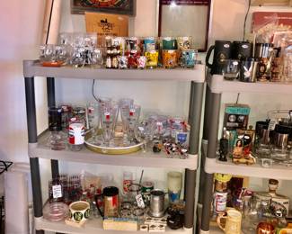 Items Located In The Living Room ~ Lots Of Vintage Barware ~ Mixology ~ Risque' Novelties