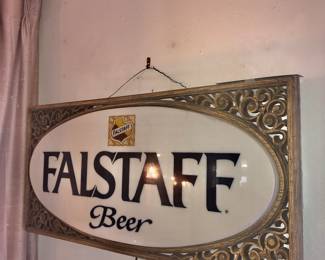 Items Located In The Living Room ~ Vintage Falstaff Beer Light