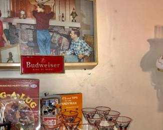 Items Located In The Living Room ~ Lots Of Vintage Barware ~ Mixology ~ Risque' Novelties