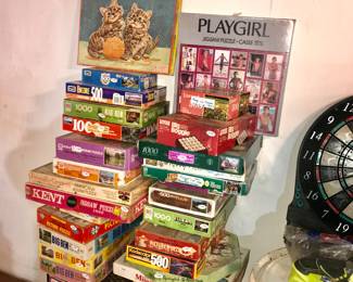 Items Located In The Basement ~ Tons of Vintage Items ` Vintage Puzzles & Toys