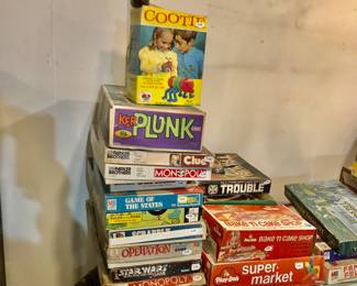 Items Located In The Basement ~ Vintage Toys & Games