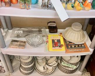 Items Located In The Kitchen ~ Shelves Of Vintage Salt & Pepper Shakers