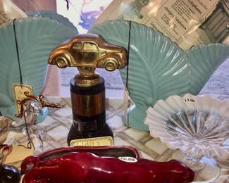 Items Located In The Living Room ~ Vintage 1950's Car Racing Trophy