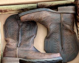 Worn once like new cowboy boots
