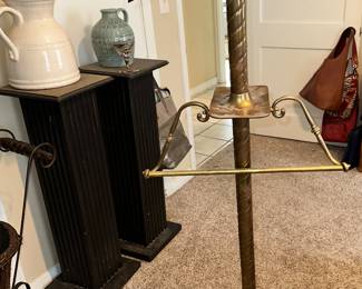 Brass valet, one of two