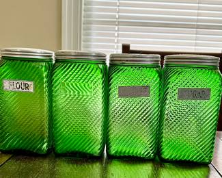 GORGEOUS flour, sugar, canister set