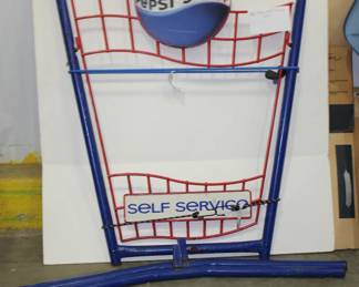Pepsi Self Service Sign with Stand