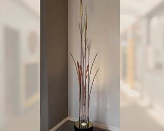 MidCentury CURTIS JERE Cattails Lamp $895