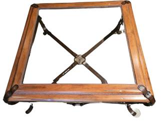 Adnet Hermes Western Equestrian Strap Design Cocktail Table $2,000