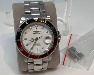 Invicta Red Blue Chronographic Mens Watch