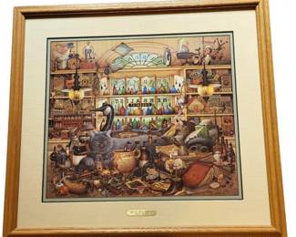 1999 Charles Wysocki, Elmer and Loretta Hangin Out Print