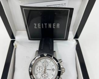 Zeitner Mens Water Resistant Montblanc Swiss Watch