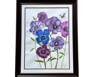 Original Painting of Violas by Margo Lane