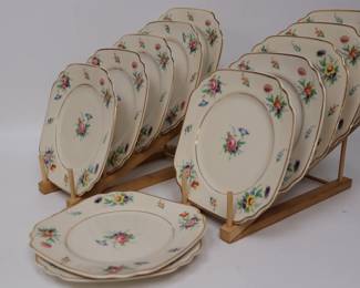 Vintage Aberdeen China "Selma" Floral Salad Plates Set
