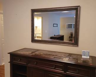 Mirror Above Credenza $75
