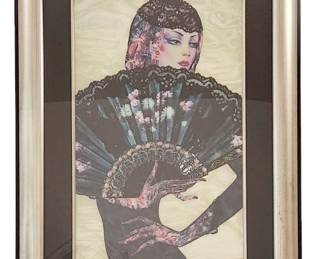 Martiros Manoukian Signed LE Portrait Serigraph