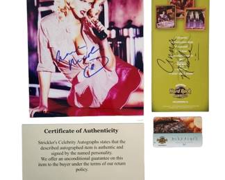 Anna Nicole Smith Signed Photograph & Brochure
