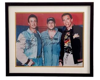 Bruce Willis Schwarzenegger Stallone Signed Photo