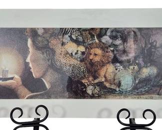 Bob Holloway Signed LE Peaceable Kingdom Litho