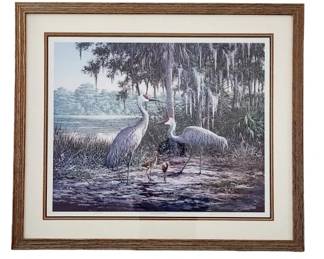 Ben W. Essenburg Sandhill Portrait Lithograph