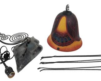 Ulla Darni Reverse Painted Wall Mount Lantern