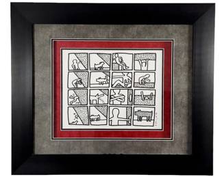 Keith Haring 1981 Close Encounters Ink on Paper