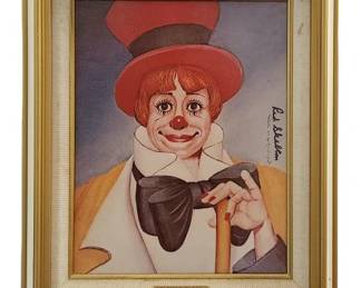 "Clown's Clown" Red Skelton Signed Print