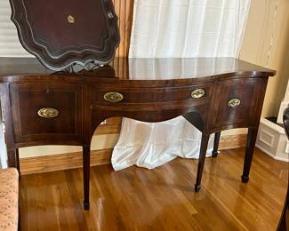 Beautiful buffet/server with middle drawer and a cabinet on each side (with key!) 19th  century server