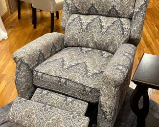 Pair of upholstered electric recliners, very comfortable!