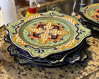 Nice set of Telavera salad & dinner plates, made in Pueblo