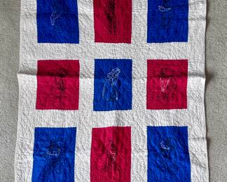 Vintage quilt with Disney characters